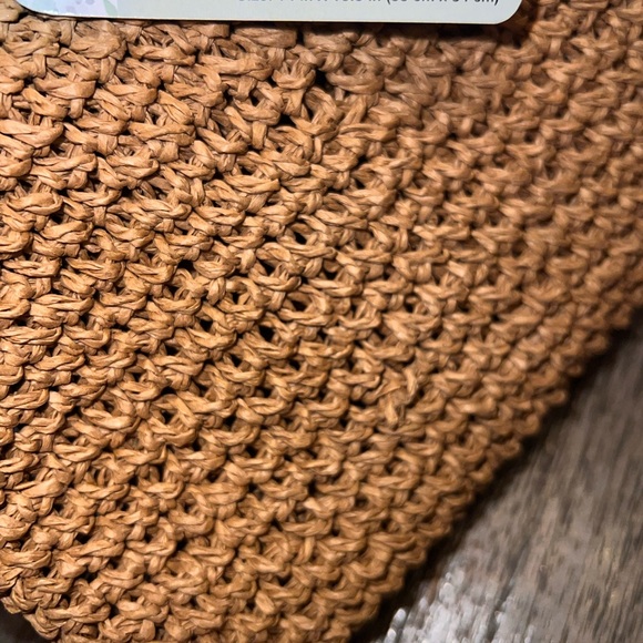 Tan Woven Tote Bag - Picture 3 of 3